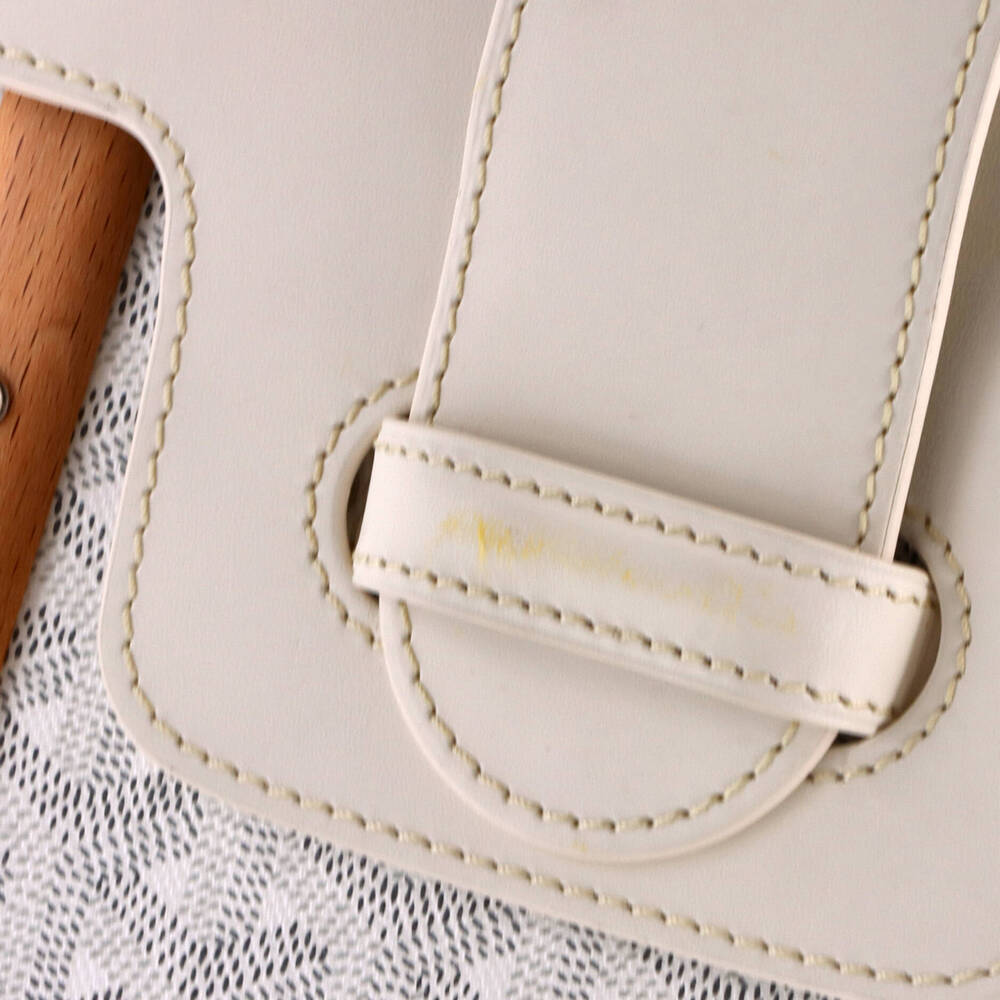 Goyard PM Saigon Top Handle Bag Coated Canvas with Leather - Picture 6 of 7